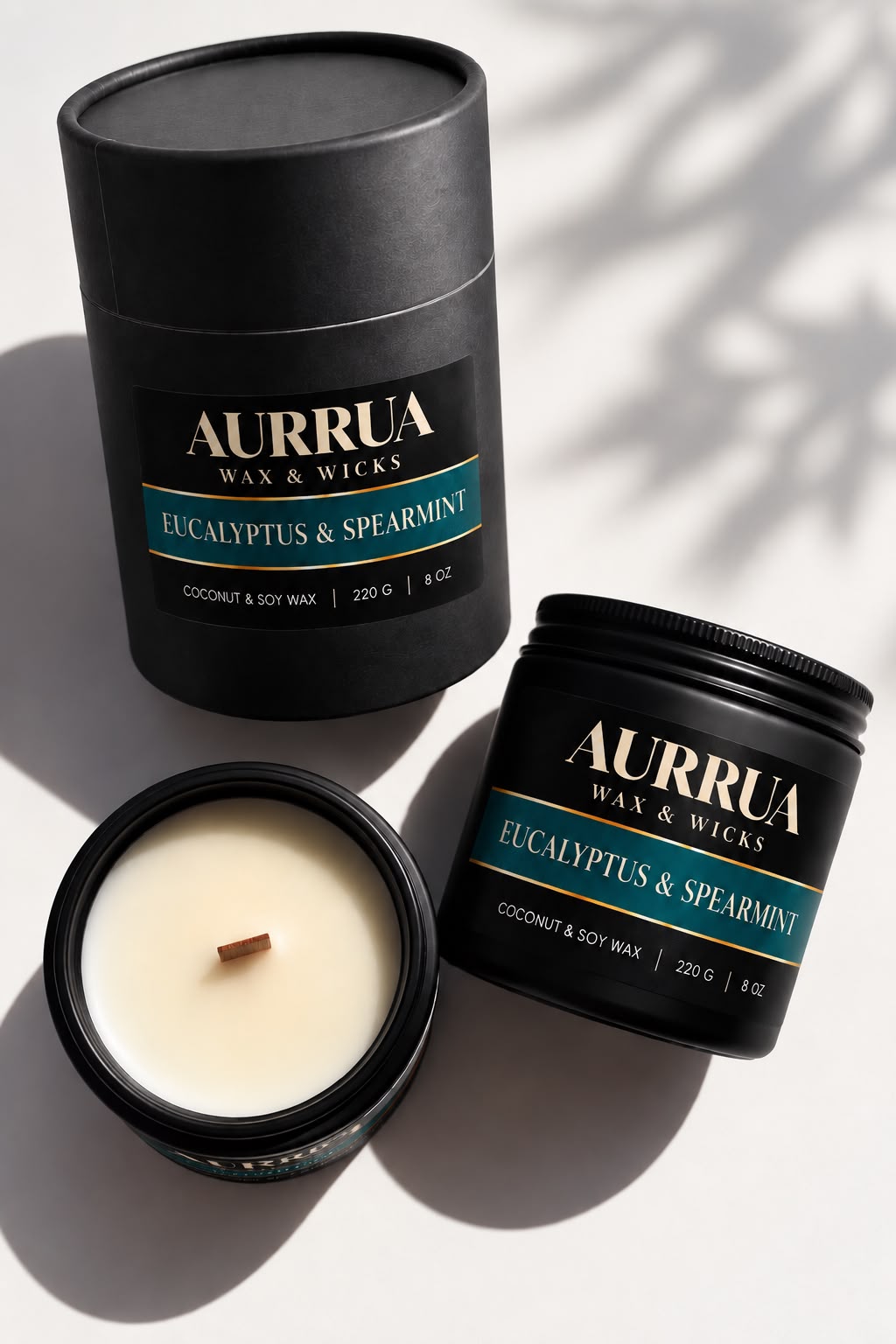 AURRUA Eucalyptus & Spearmint – Signature Scented Candle
