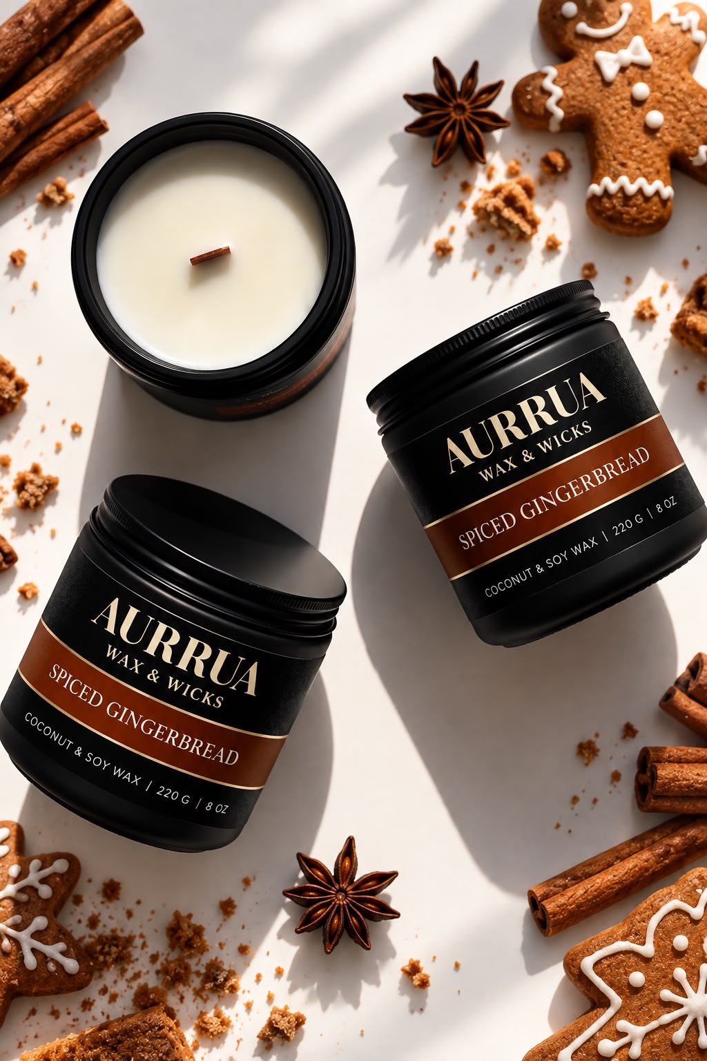 AURRUA Spiced Gingerbread – Signature Scented Candle