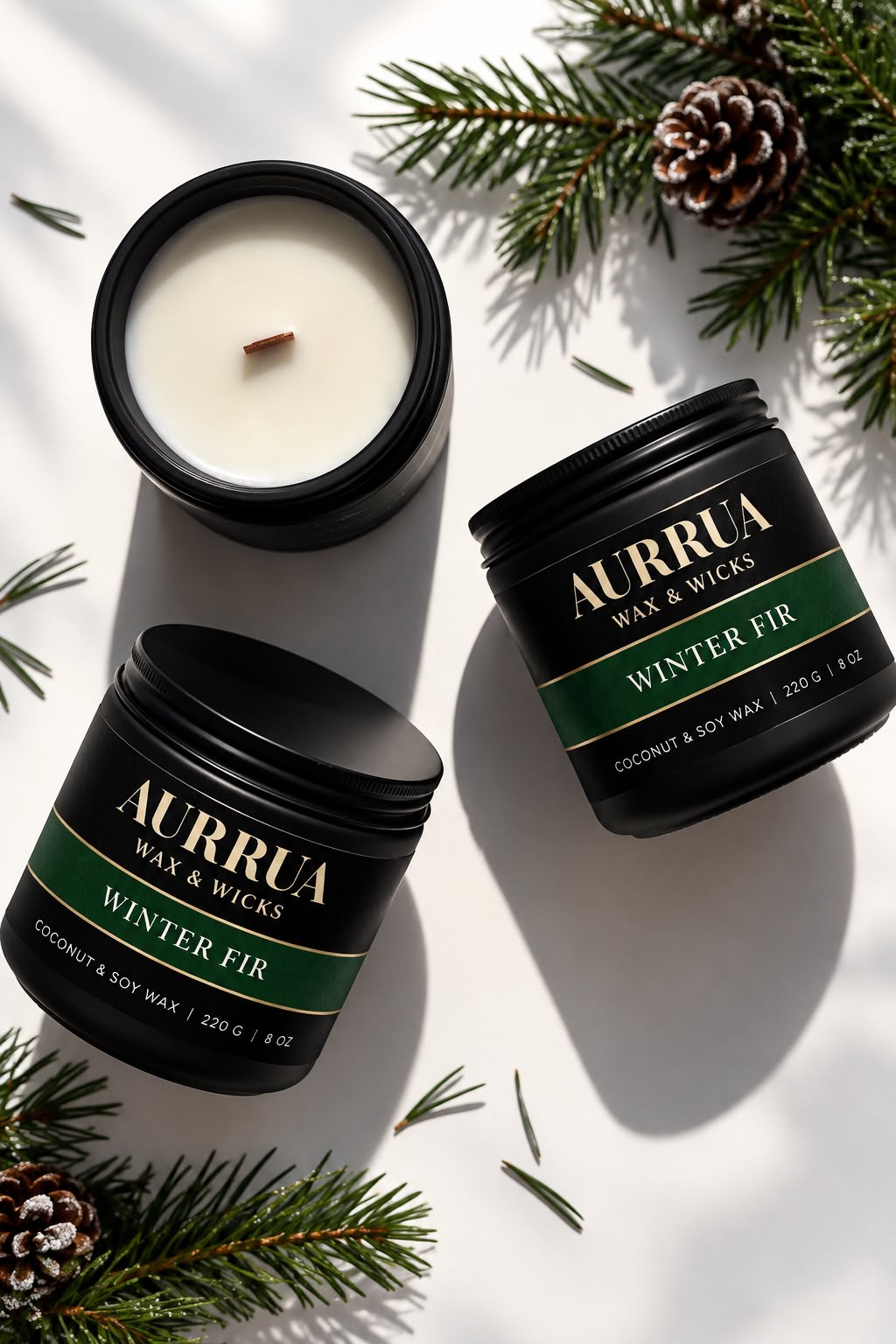 AURRUA Winter Fir – Signature Scented Candle