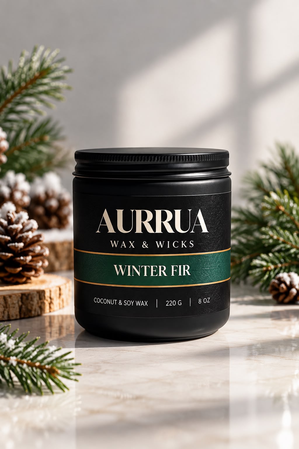 AURRUA Winter Fir – Signature Scented Candle