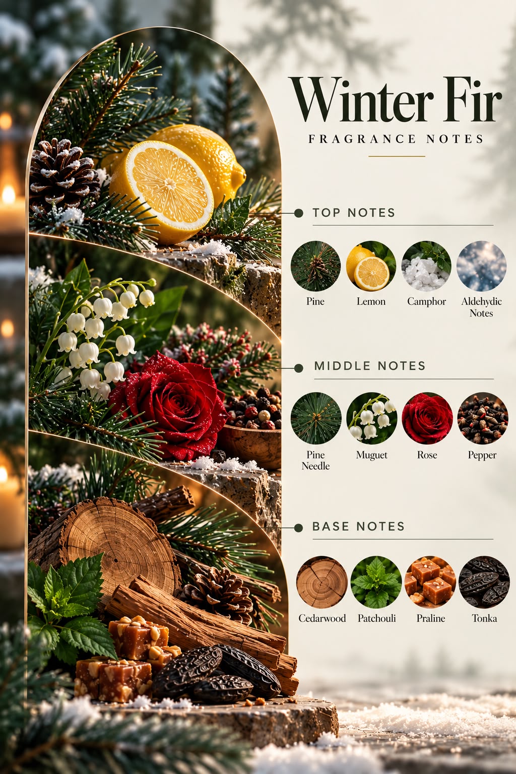 AURRUA Winter Fir – Mini Scented Candle