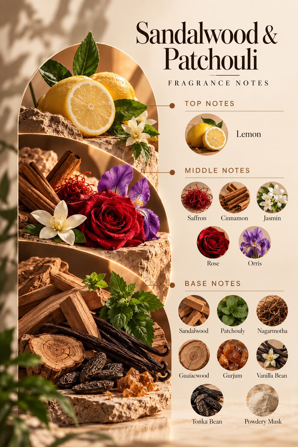 AURRUA Sandalwood & Patchouli – Mini Scented Candle