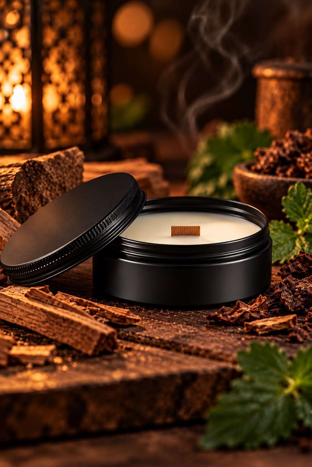 AURRUA Sandalwood & Patchouli – Mini Scented Candle